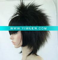 Wholesale Short Cosplay Black Hair Wigs