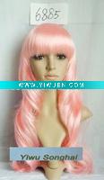 Wholesale Nobel Style Princess Cosplay Pink Wig