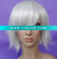 Wholesale Short Girl's Cosplay White Hair Wig