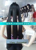 Wholesale Long Cosplay Black Hair Wigs