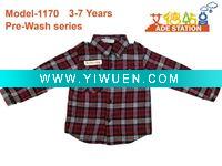 Wholesale ADE classic children check shirts