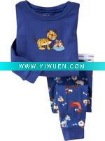 100% cotton short sleeve baby pajamas