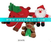 Wholesale plush christmas animal dog toyc