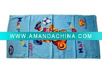 100% Cotton Velour Printed Beach Towel