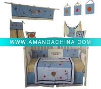 Wholesale baby boy crib bedding with ball BB1009