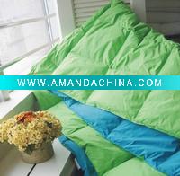 dyed down polyester quilt