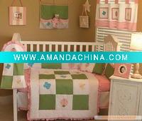 Wholesale baby crib bedding set especially for girls spring style