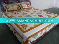 Wholesale Microfiber fabric printed quilt bedding set