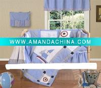 Wholesale 2011 Patchwork embroidery cribed bedding set (TY01012)
