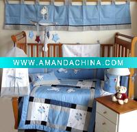 Wholesale baby crib bedding with plain BB1023