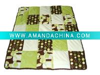 Wholesale green baby crib bedding