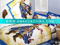 Wholesale cartoon children bedding set / children bed linen/kids bedding set/crib bedding set