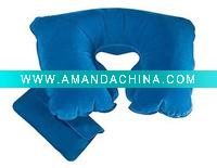 Wholesale U-shaped inflatable car pillow