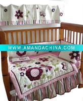Wholesale baby girl bedding with sunflower