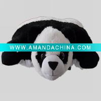 Wholesale panda-shaped big-sized plush pillow pets