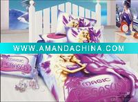 Wholesale cotton cartoon children bedding set / children bed linen/kids bedding set/crib bedding set