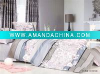 Cotton printed duvet cover set