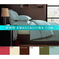 Wholesale Plain print Bed sheets duvet cover bed linen