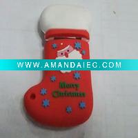 Wholesale Fancy Christmas stocking usb memory stick