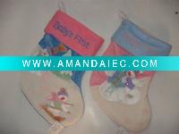 Wholesale thickening christmas decoration stocking, santa stocking