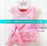 Wholesale 2011 baby new style 100% cotton comfortable lovely rompers