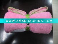 Wholesale 100% micro fibre baby blanket with embroidery