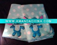 Wholesale two side fleece baby blanket