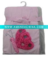 Wholesale baby blanket with buterfly BL1040