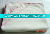 Wholesale white baby polar fleece blanket,baby wear