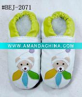 Wholesale soft sole leather baby shoes