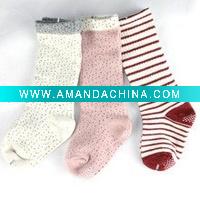 Wholesale children Knee-high Jacquard Socks(comfortable and high quality ,reasonable price)