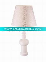 Wholesale Resin and metal and grace fabric shade hotel & home decorative table lamp