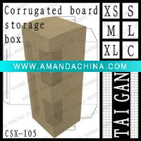 Wholesale For paint & paintbrushes recyclable tongue type E corrugated board storage box