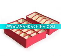 Wholesale grids non woven storage box