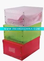 Wholesale Transparent PP plastic foldable storage box