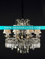 Wholesale European style crystal lamp with shade