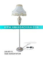 Wholesale white fabric shade Floor Lamp