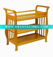 Wholesale natural solid wood baby changer