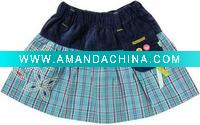 Wholesale 100% cotton woven baby skirt