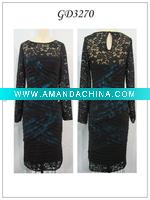 Wholesale GD3270 distinguished long sleeve with slitting baby dress