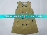 Wholesale new 100%cotton baby dress