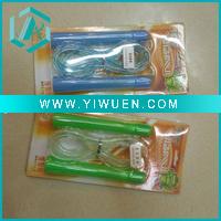 Wholesale Leather jump rope with PVC handle