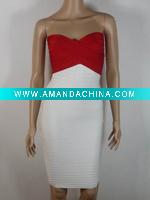 2010 New Brand Sexy Clubwear H020 red hit white