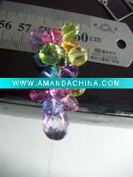 Wholesale color acrylic bead charms, multi-function charm accessories for lamp, bag, beauty items