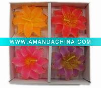 Wholesale flower floating candle