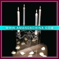 Wholesale HOT sales clear acrylic candle holders