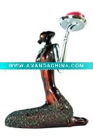 Handmaid Sculpture Resin Decorative Candle Holder