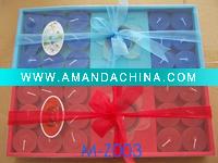 Wholesale art craft floating set candle gift