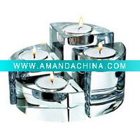 Crystal candle holder