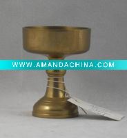 2.6''small brass candle holder for themples/churches Nuojie A8-027
